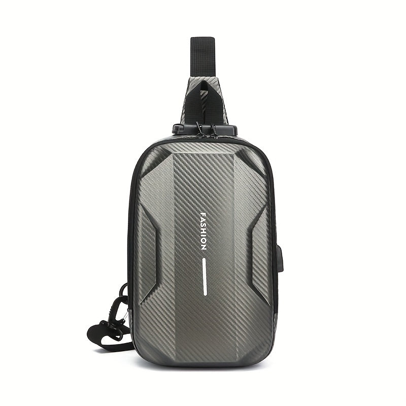Sac bandoulière rigide tendance pour homme