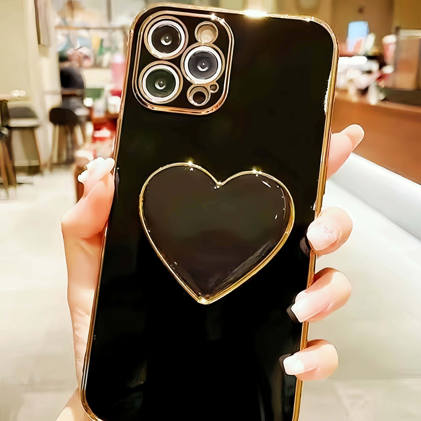 Support  de téléphone en forme de cœur