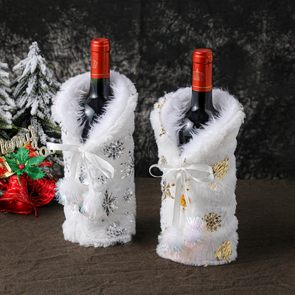 Housses de bouteille de vin pour fête de Noël