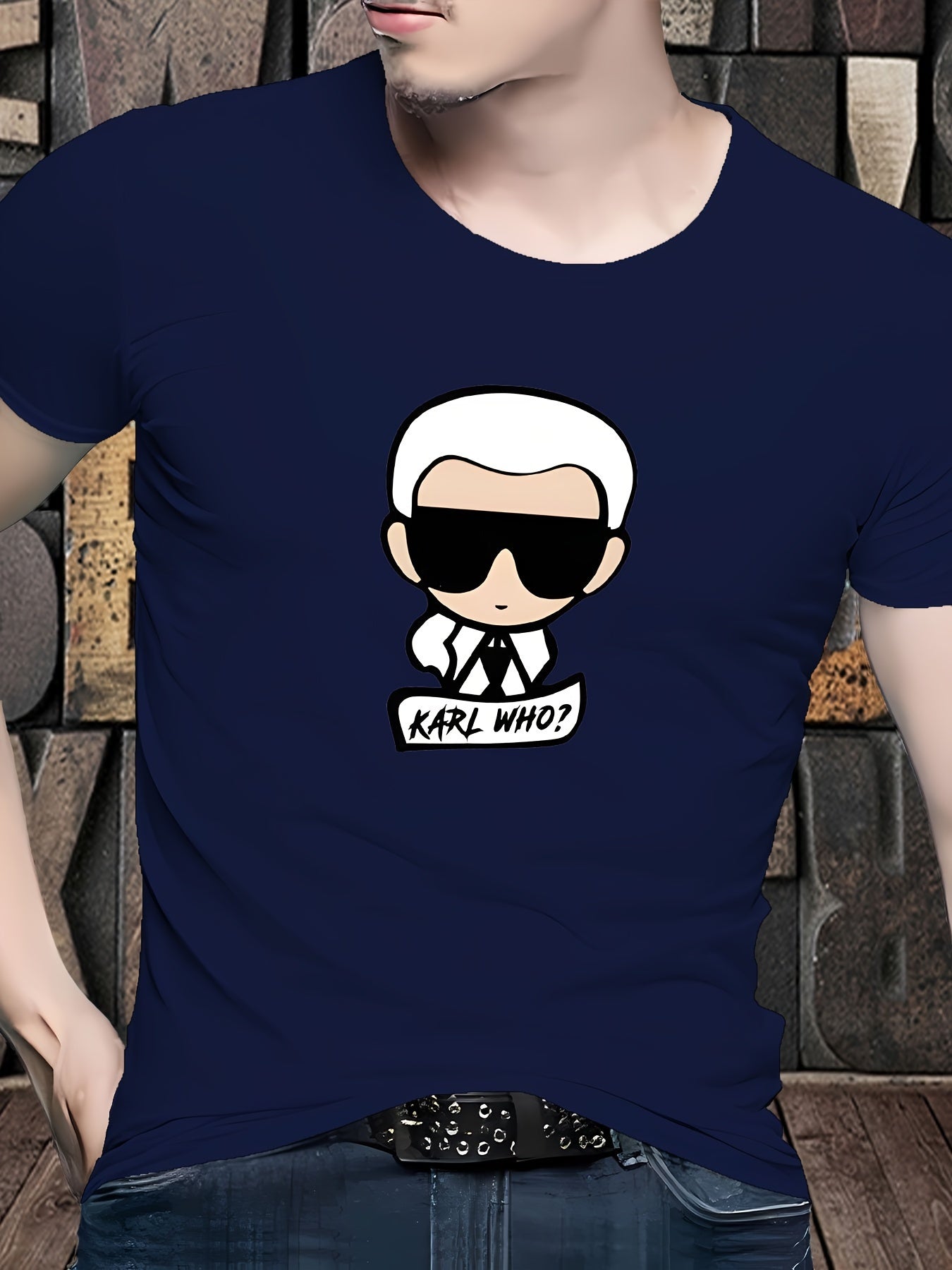 T-shirt imprimé graphique Cool Man pour homme