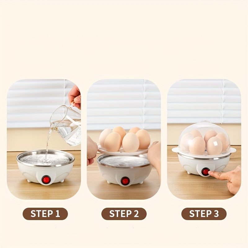 Cuiseur à œufs rapide, un compartiment pour 7 œufs, arrêt automatique