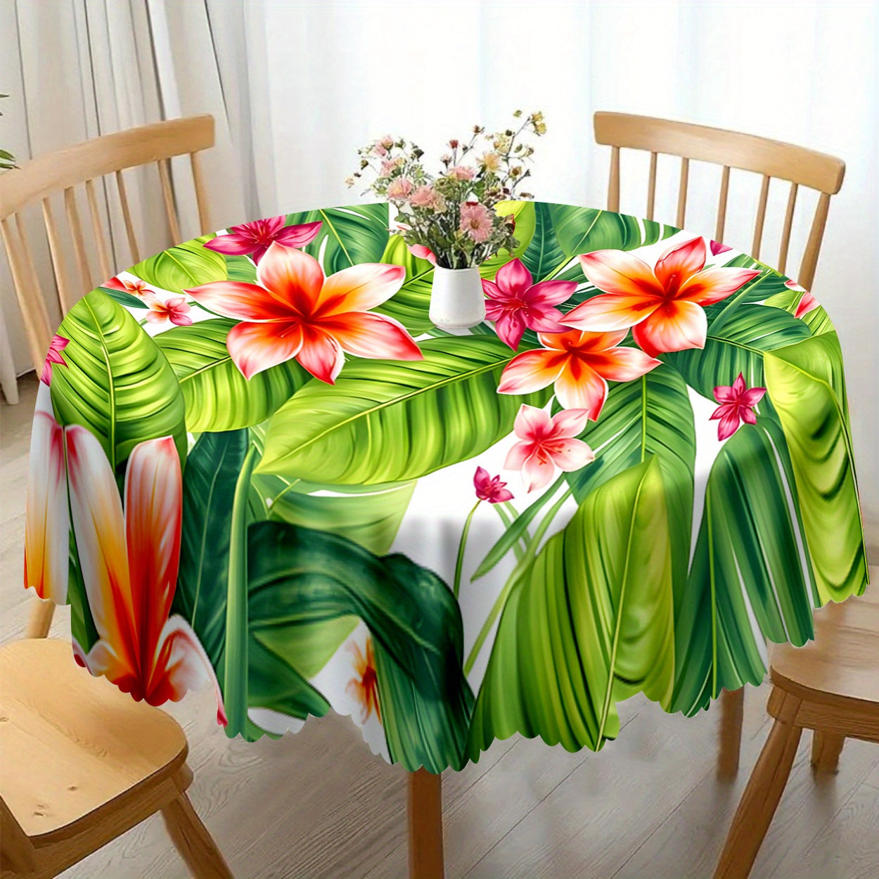 Nappe à fleurs tropicales (1 pièce) idéale pour une décoration
