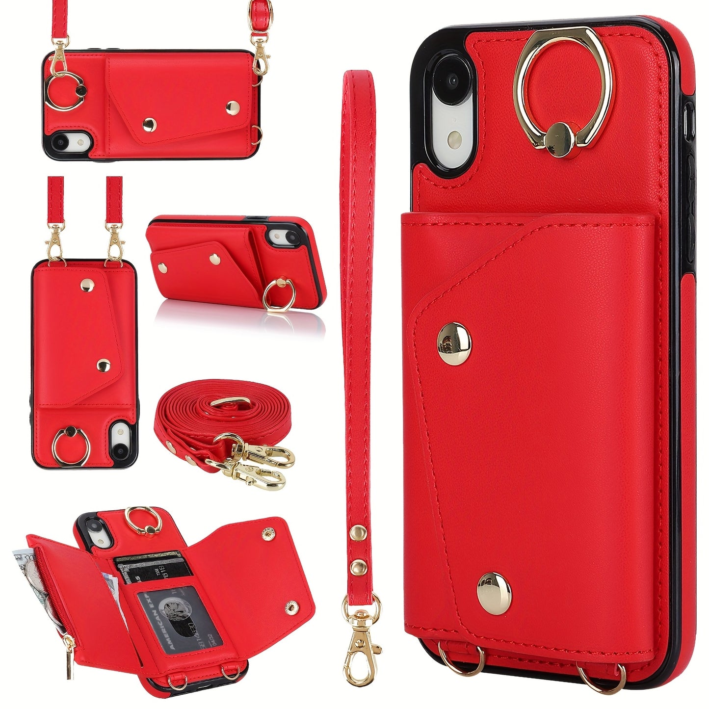 Etui portefeuille bandoulière pour femme est compatible avec les iPhone