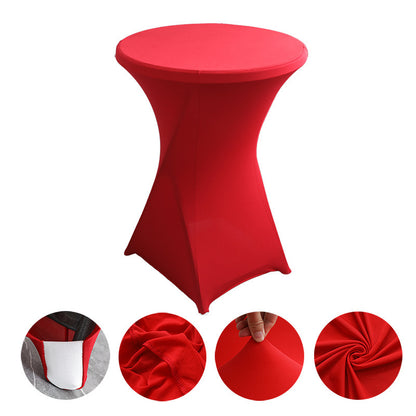 Couverture de Table élastique en Polyester ROUGE