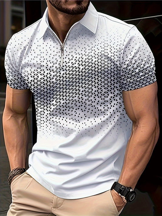 Chemise à manches courtes zippée pour homme - Topdecheztop.fr