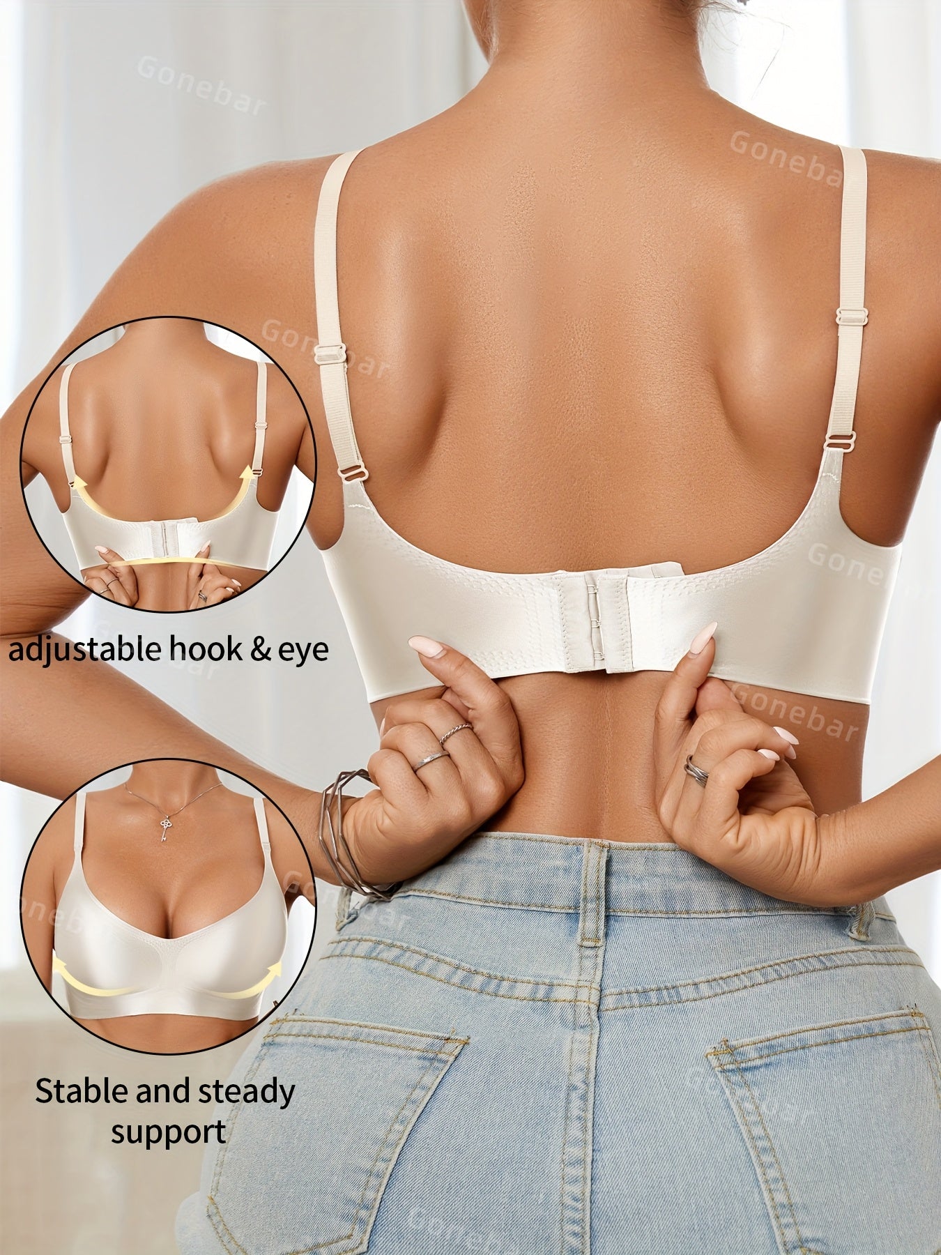 Soutien-gorge sans coutures pour femme (lot de 3)