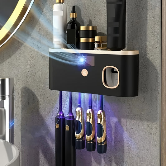 Porte-brosse à dents intelligent avec distributeur de dentifrice automatique