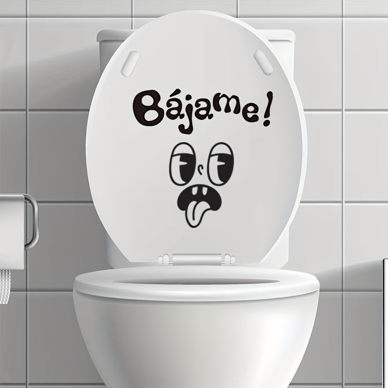 1 autocollant pour abattant de toilettes, motif humoristique - Topdecheztop.fr