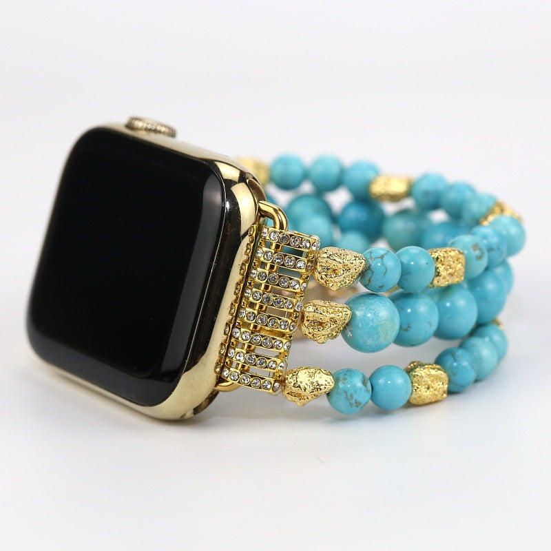 Bracelet de montre connectée à boucle élastique multi-couches
