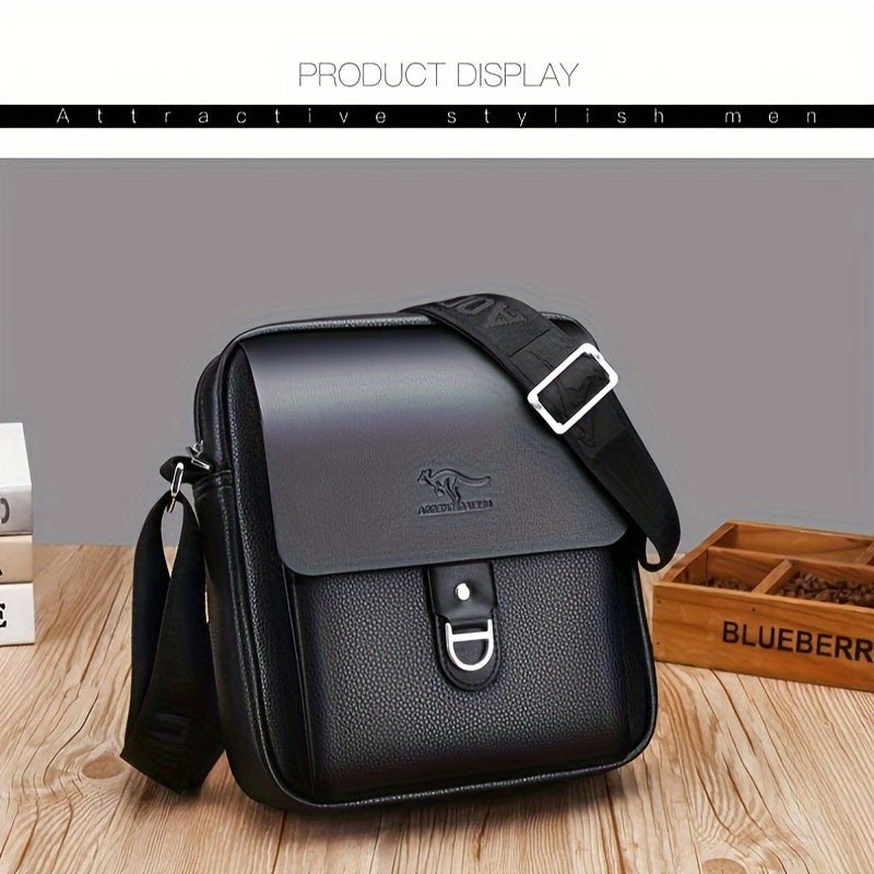 Sac à bandoulière décontracté en cuir PU pour homme, 1 pièce - Topdecheztop.fr