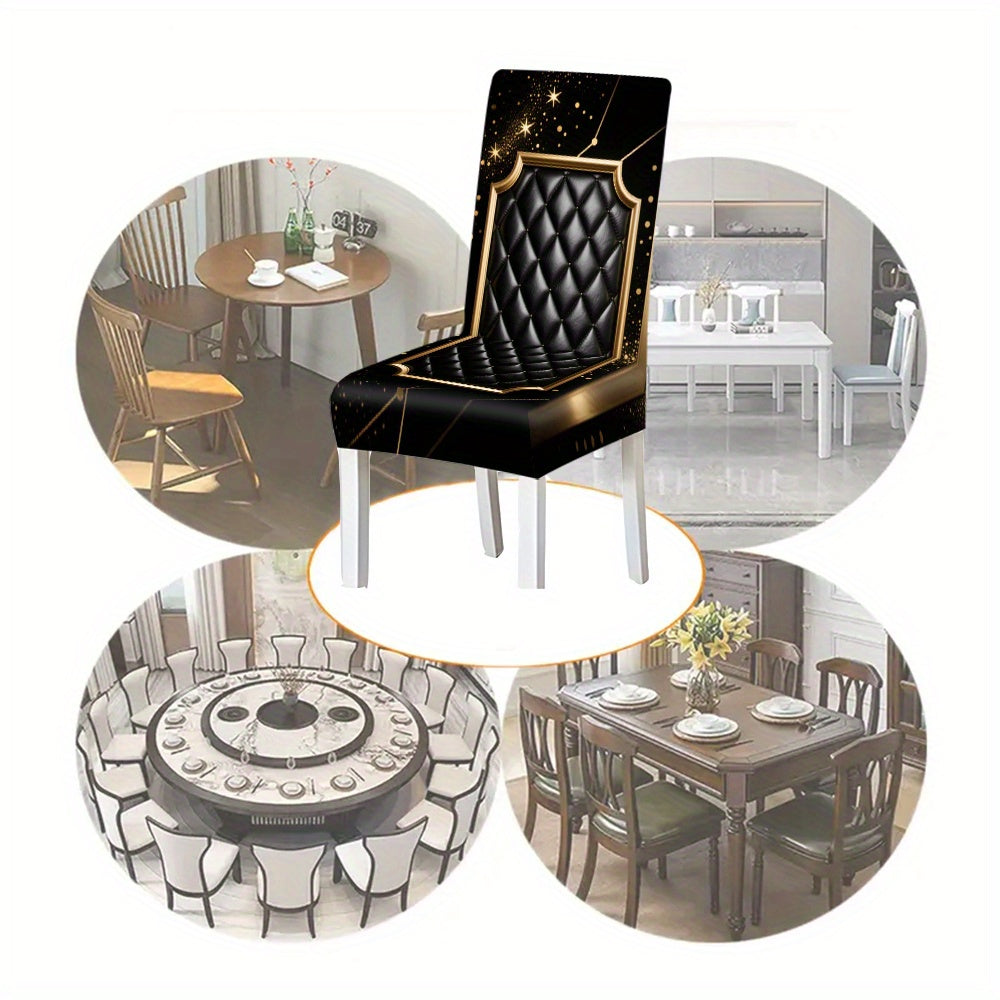 7 pièces Superbe ensemble de nappe rectangulaire + housse de chaise