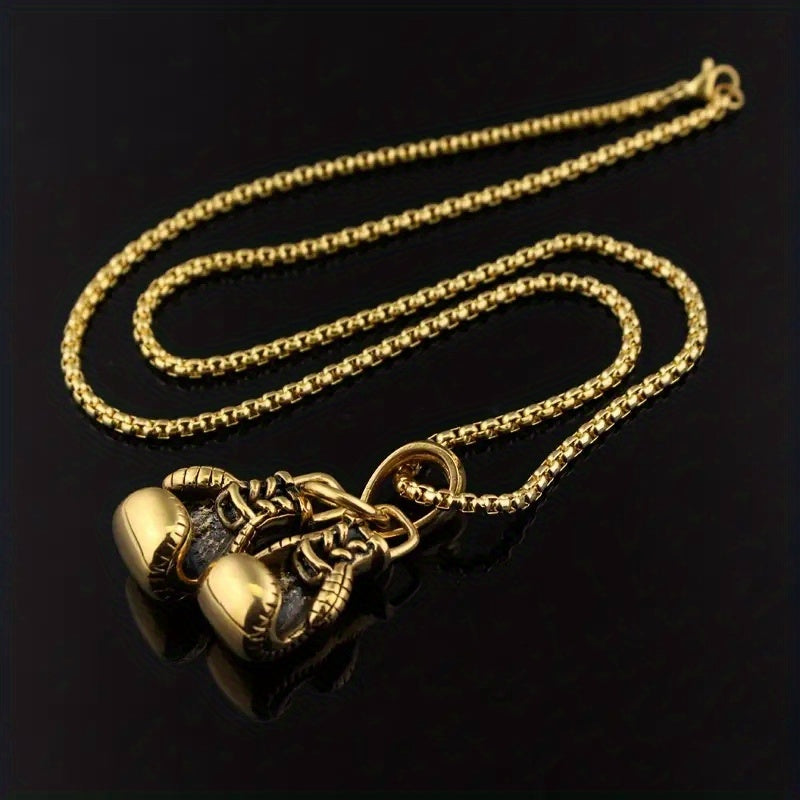 Collier avec pendentif en forme de gants de boxe - Topdecheztop.fr