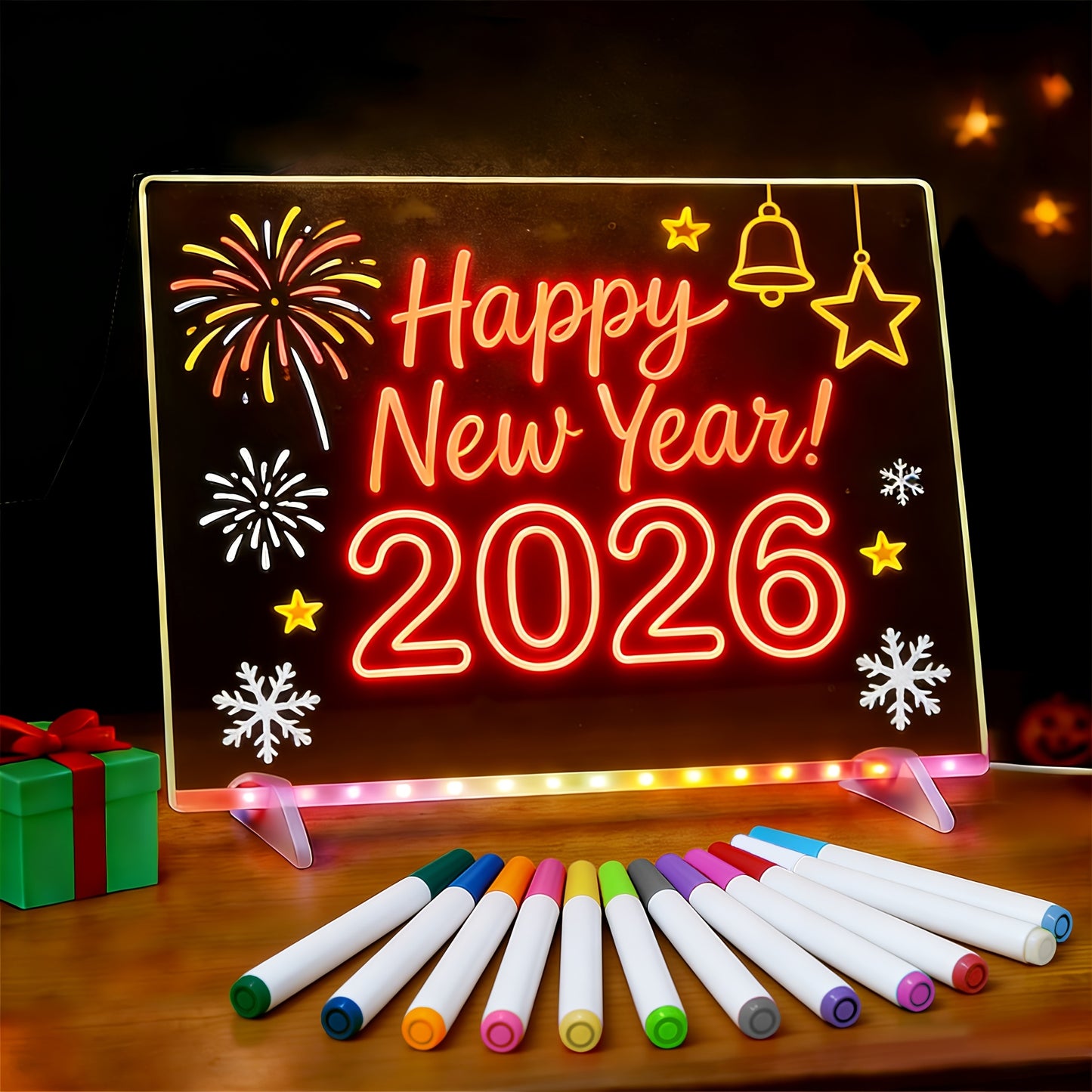 Tableau à dessin LED RGB | Alimentation USB, 7 modes et 7 couleurs réglables, résistant aux rayures, facile à nettoyer, plusieurs tailles disponibles