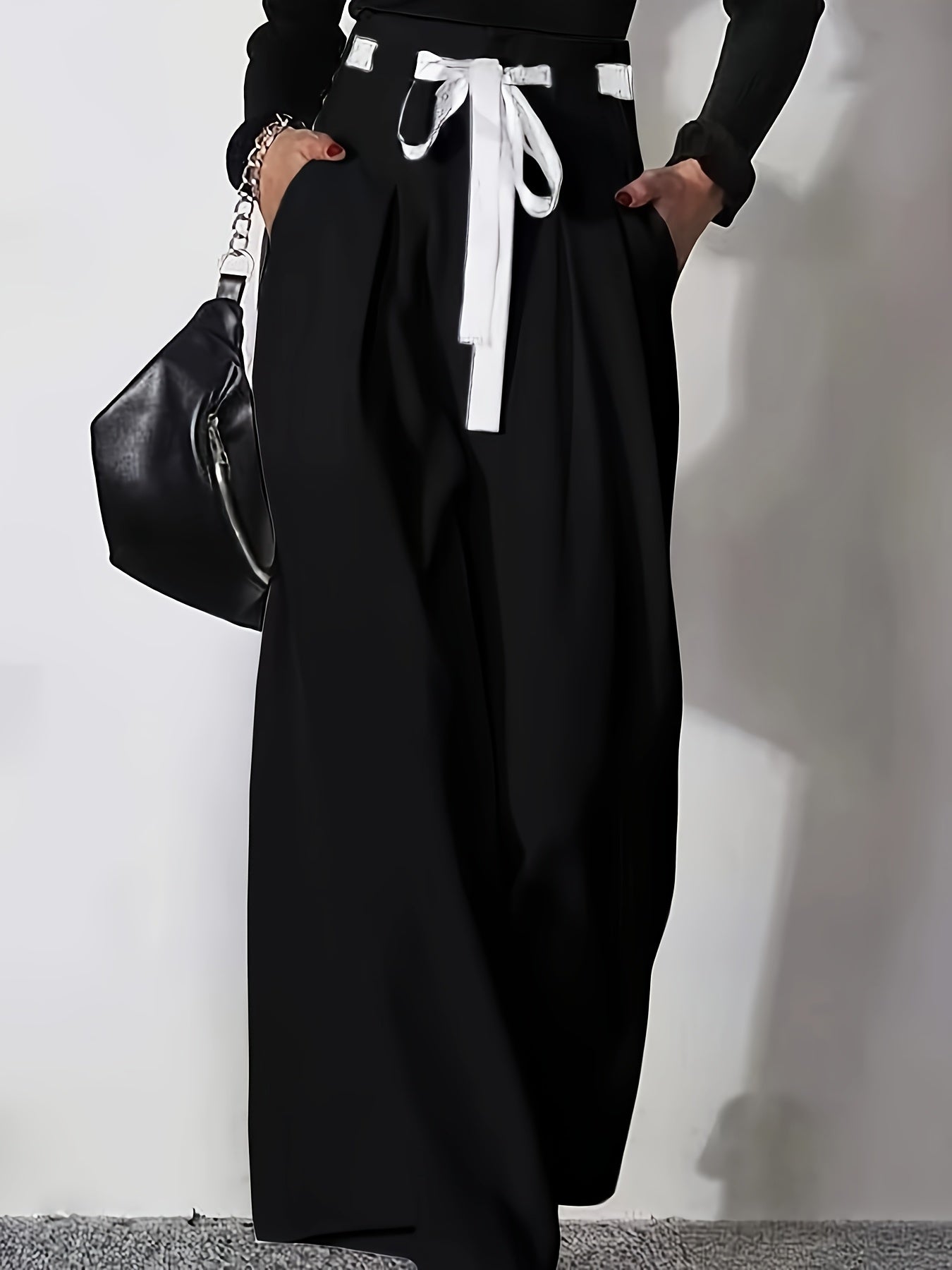 Pantalon large élégant et tendance