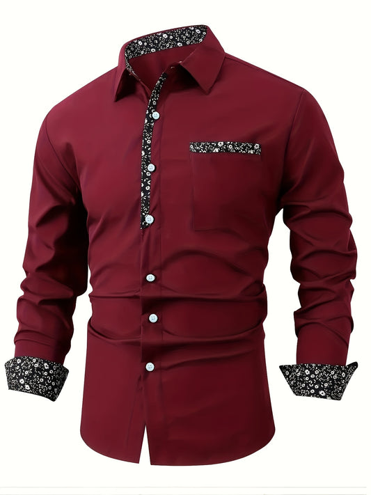 Chemise décontractée à manches longues pour homme - Topdecheztop.fr