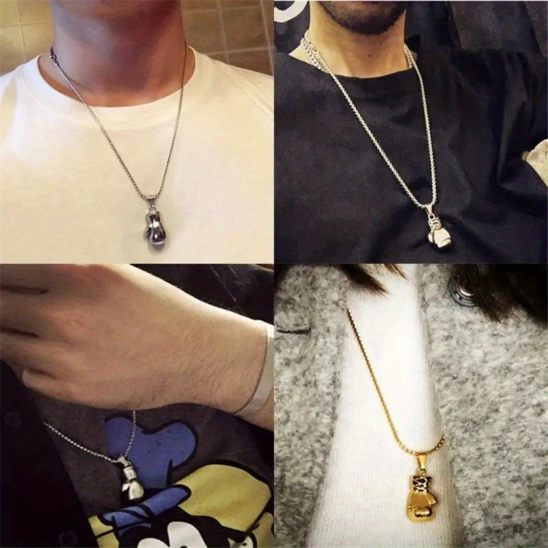 Collier avec pendentif en forme de gants de boxe - Topdecheztop.fr