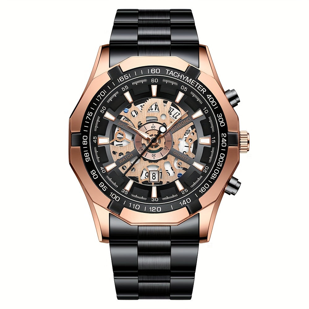 Montre Binbond Hollow Quartz étanche pour homme - Topdecheztop.fr