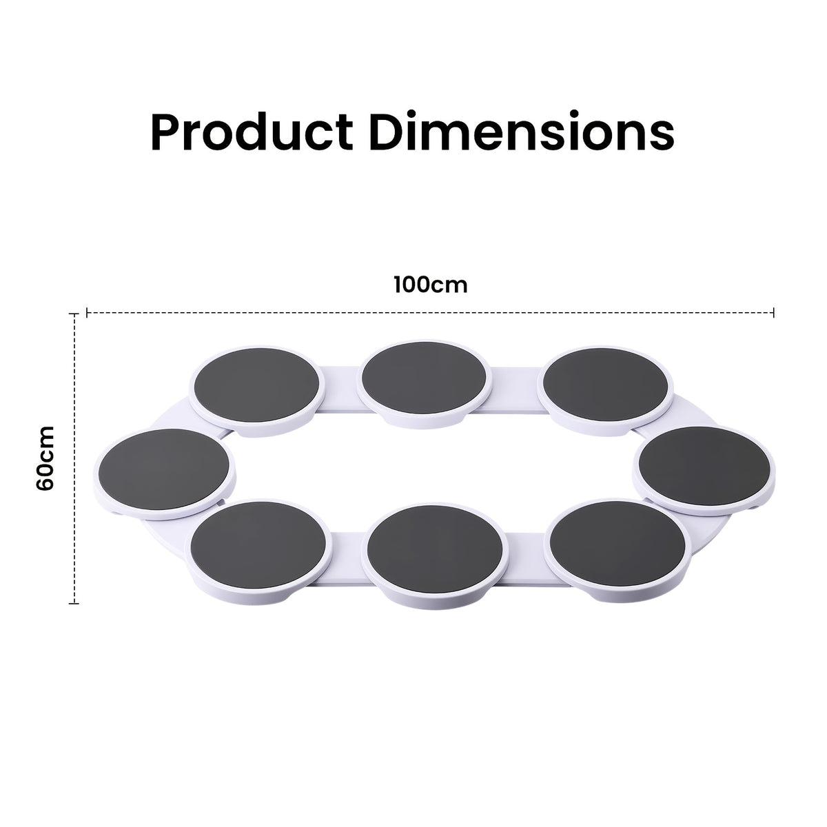 Plateau tournant rotatif extensible, plateau de service déformable à 8 compartiments et extension à une traction qui convient aux tables rondes, ovales et rectangulaires, grande capacité pour plusieurs tables, installation rapide et rangement facile, pour les banquets et fêtes de famille