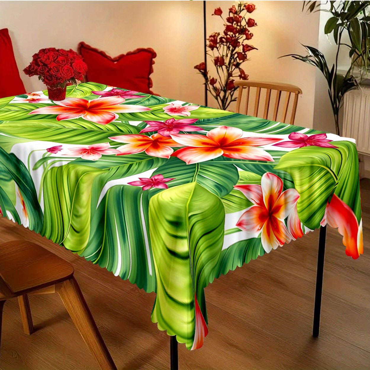 Nappe à fleurs tropicales (1 pièce) idéale pour une décoration