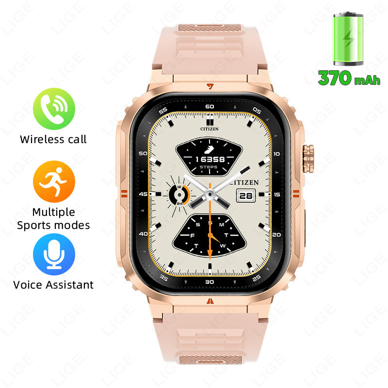 Montre connectée LIGE, montre pour homme, femme