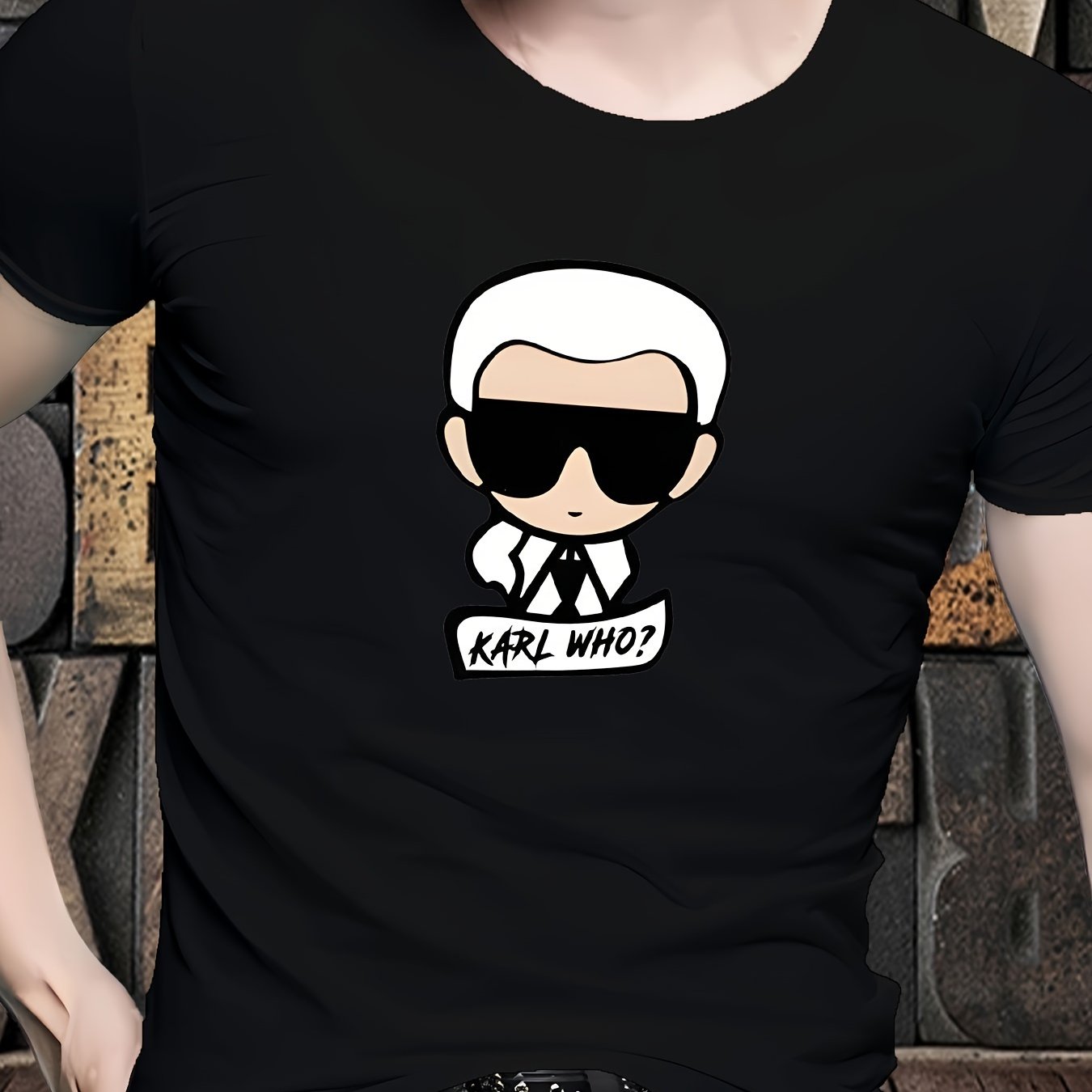 T-shirt imprimé graphique Cool Man pour homme 1