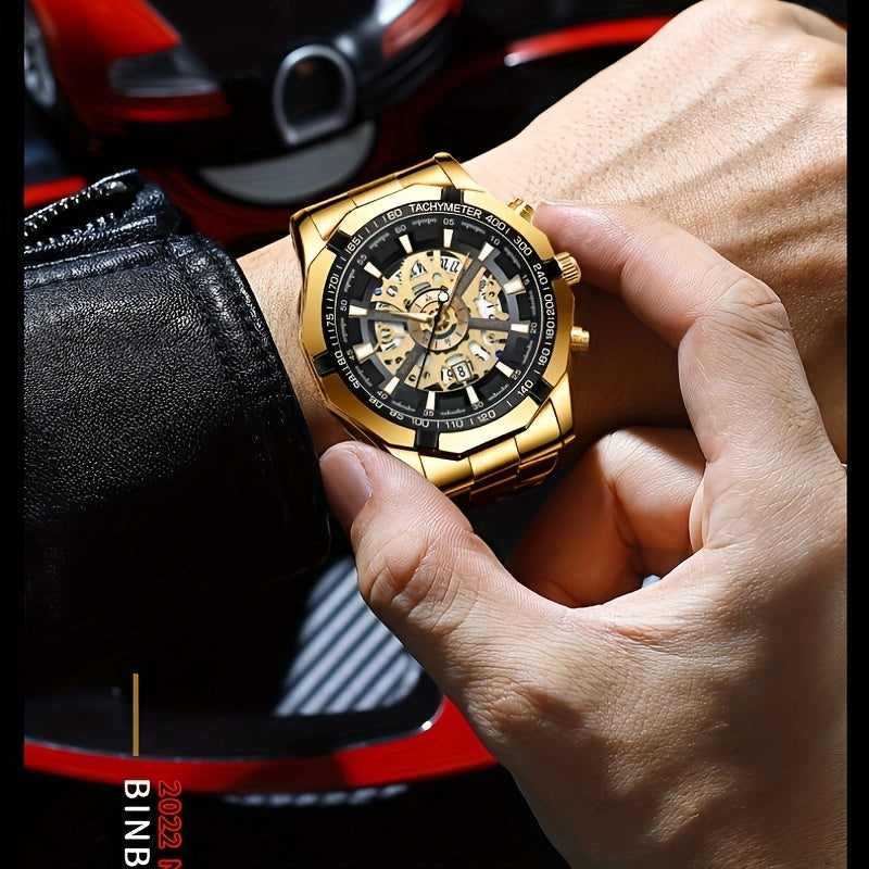 Montre Binbond Hollow Quartz étanche pour homme - Topdecheztop.fr