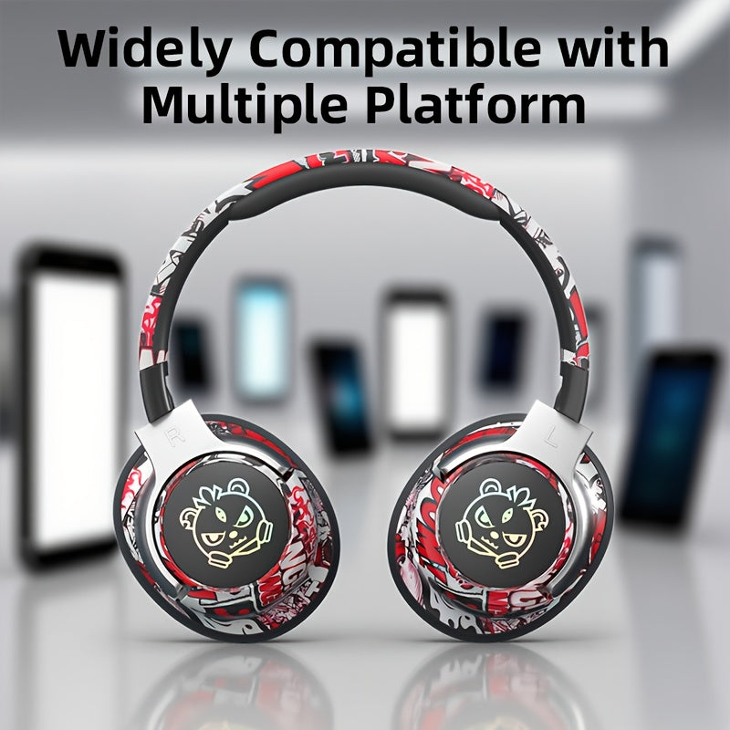 Casque audio circum-aural style graffiti