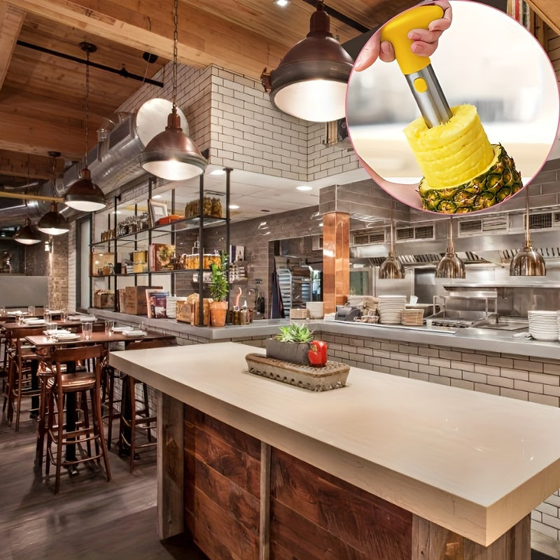 Éplucheur d'ananas en acier inoxydable (1 pièce)