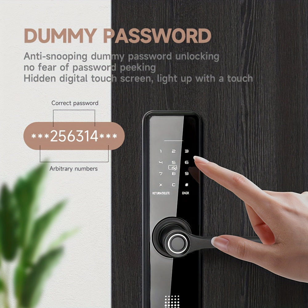 Serrure de porte électronique intelligente à empreinte digitale pour la maison, entrée sans clé avec application et clavier, serrure de porte d'entrée