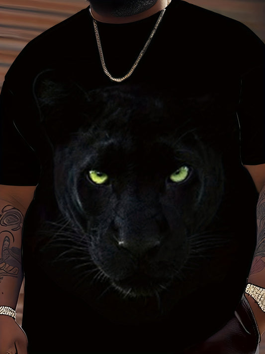 T-shirt homme grande taille à imprimé animal 3D