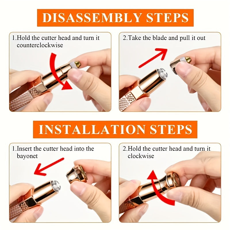 Tondeuse à sourcils et épilateur facial 2 en 1