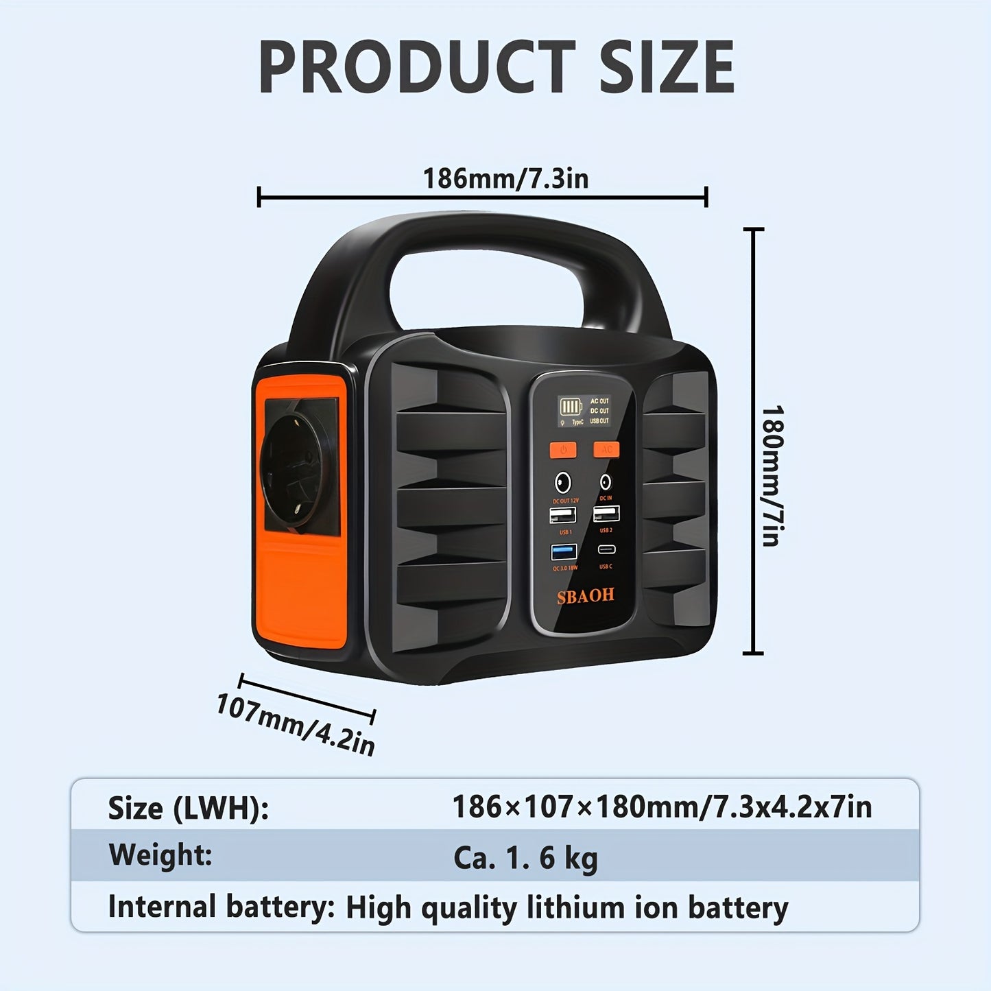 Station d'alimentation portable