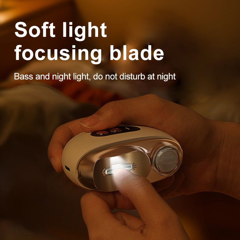 Coupe-ongles électrique intelligent 2 en 1, outil de manucure et de polissage