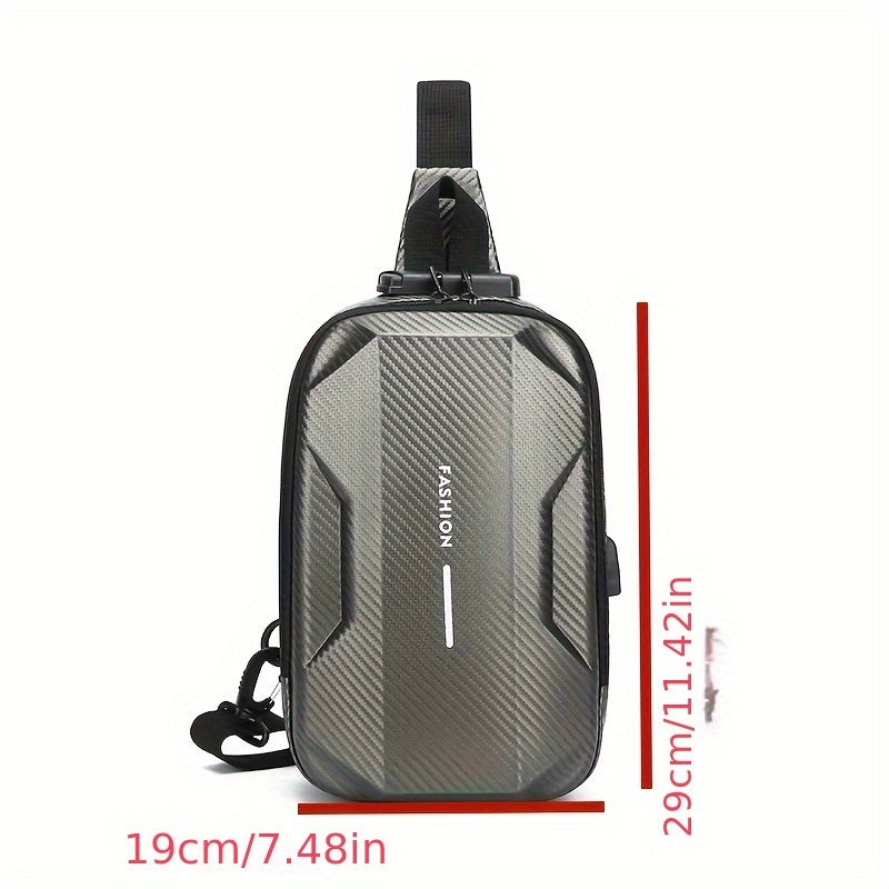 Sac bandoulière rigide tendance pour homme