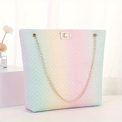 Sac à bandoulière dégradé Pastel pour femmes