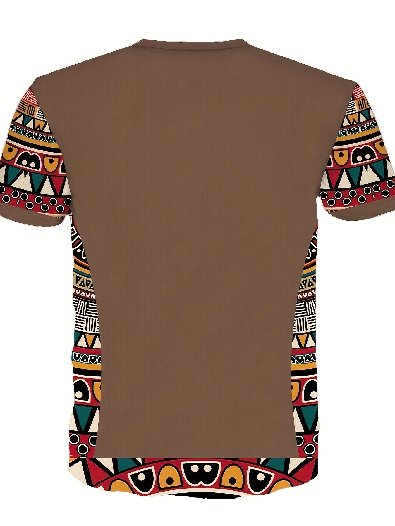 T-shirt d'été à imprimé ethnique pour homme - Topdecheztop.fr