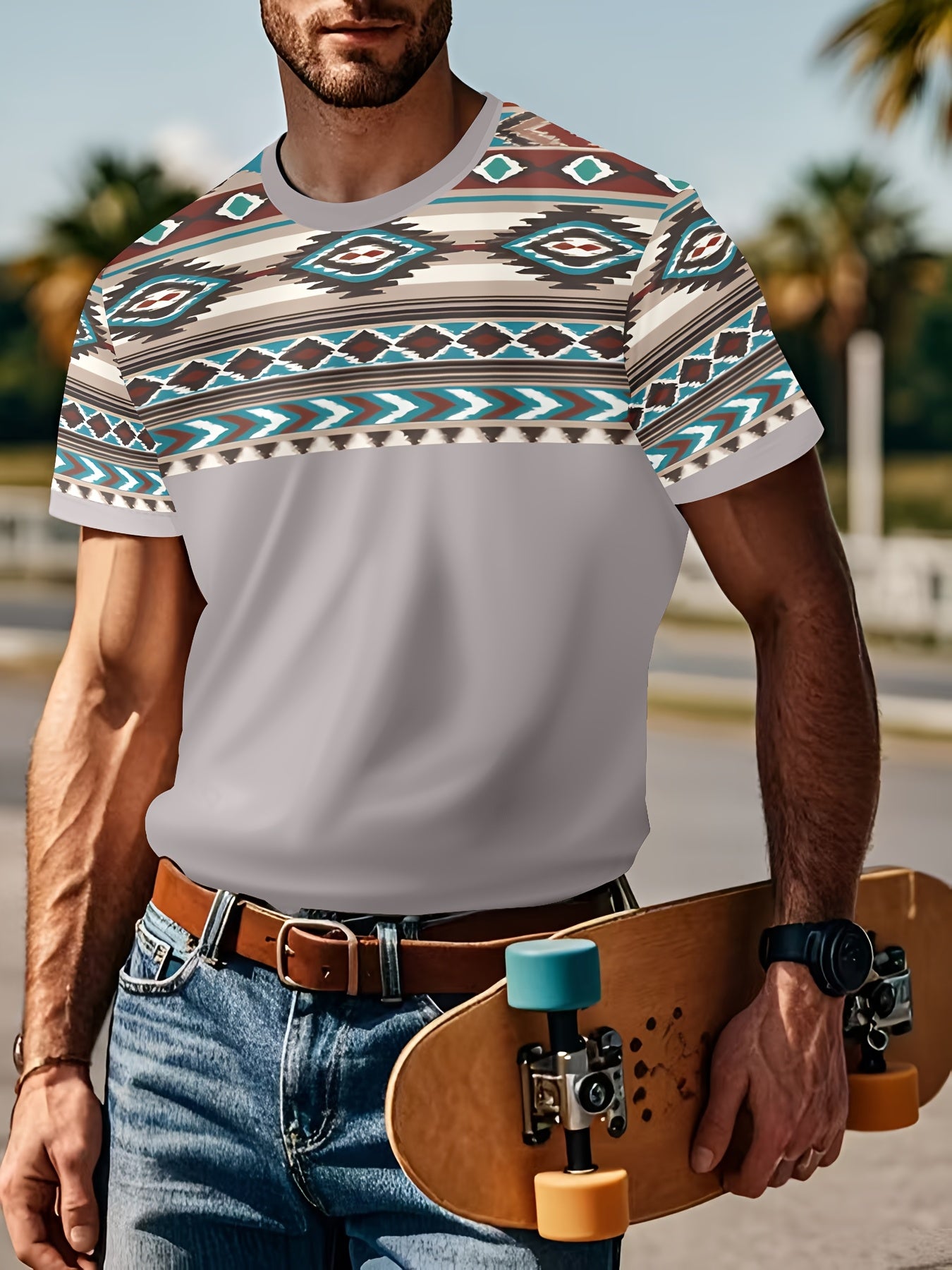 T-shirt d'été décontracté pour homme