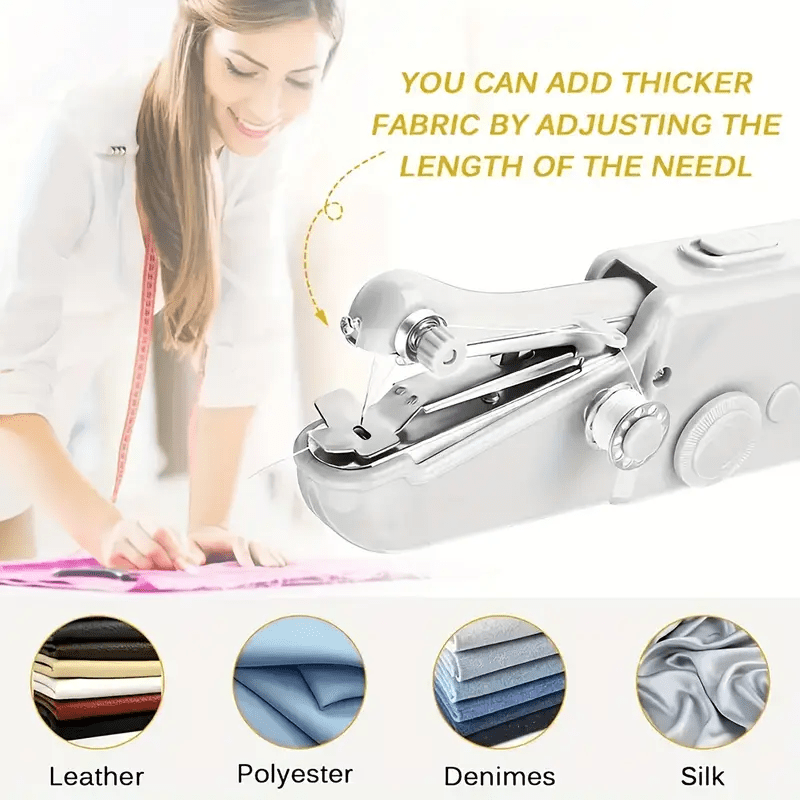 Machine à coudre portable et compacte - Fonctionne sur piles (non incluses)