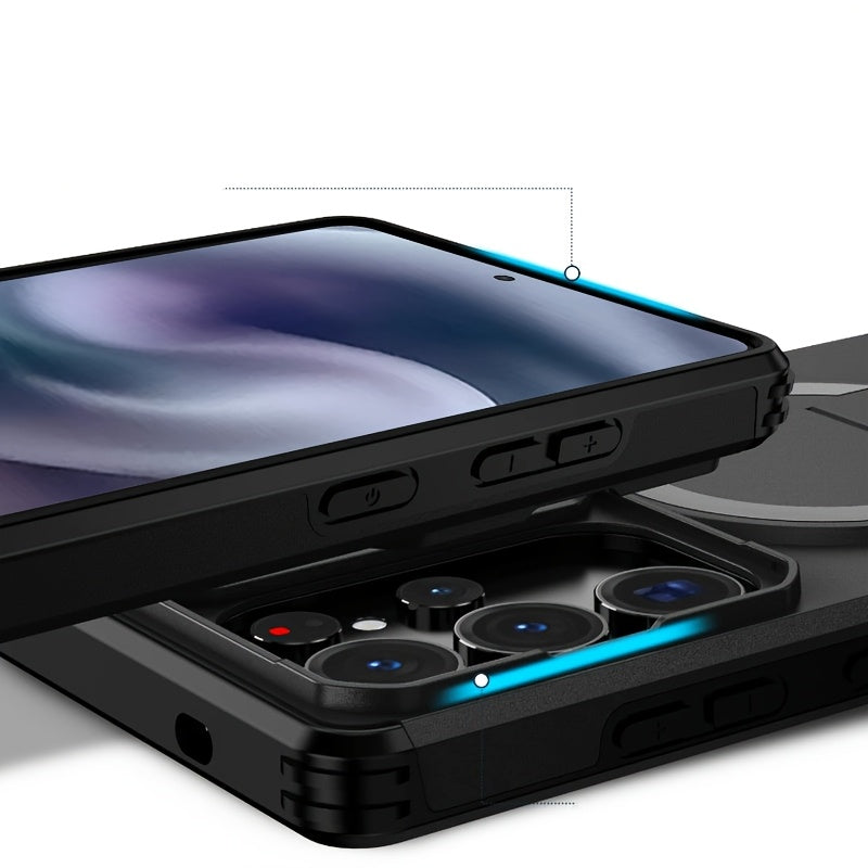 Coque rigide de protection antichoc renforcée avec support pour Galaxy S25 Ultra, S25 Fe, S24 Ultra, S23 Ultra, A17, A16, A56