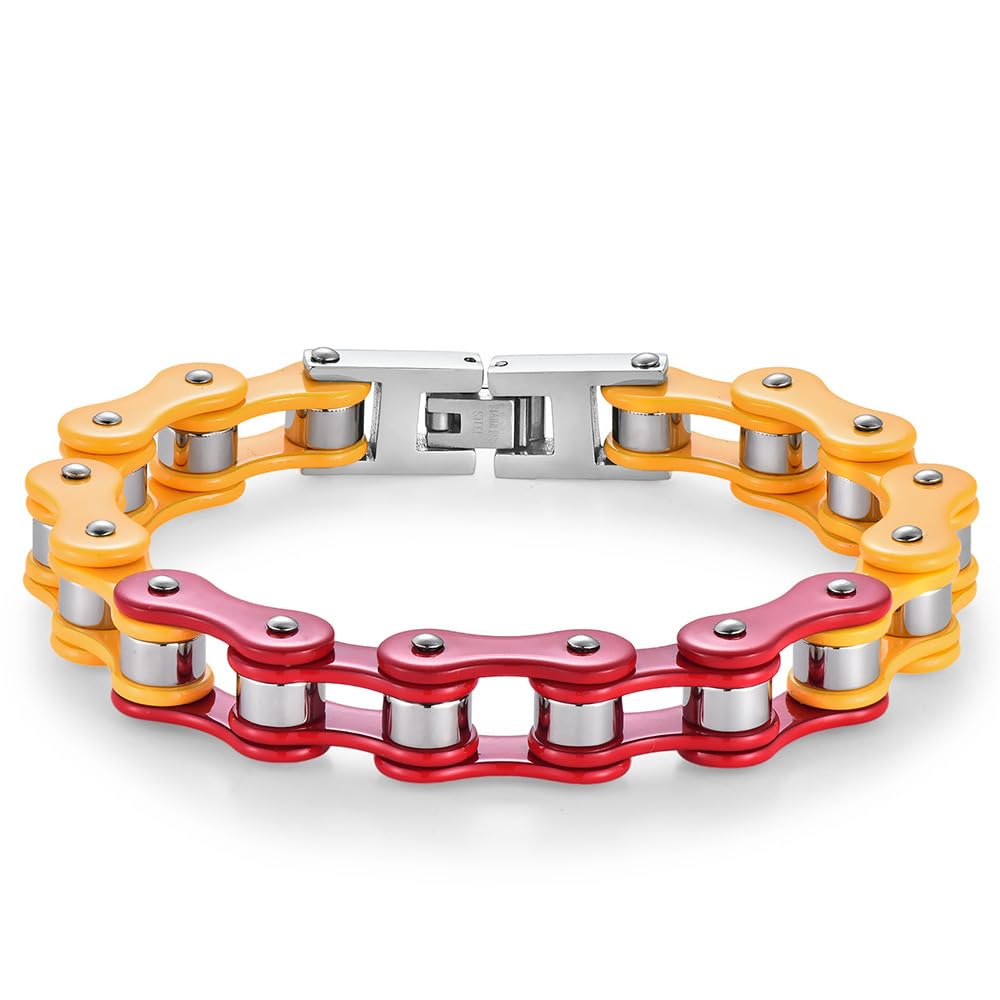 Bracelet à maillons en acier inoxydable pour homme pour la fête des pères