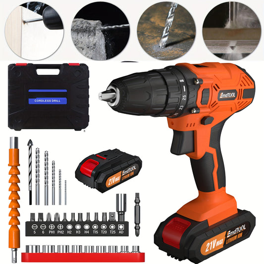 Perceuse-visseuse sans fil 21 V et perceuse combinée - Perceuse électrique robuste