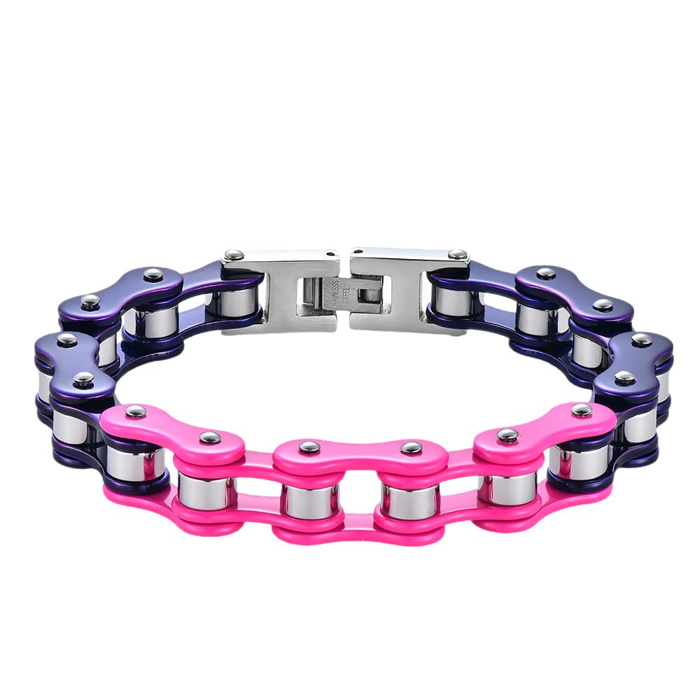 Bracelet à maillons en acier inoxydable pour homme pour la fête des pères