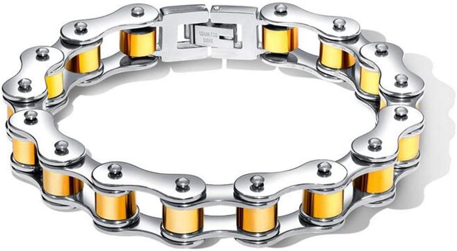 Bracelet à maillons en acier inoxydable pour homme pour la fête des pères