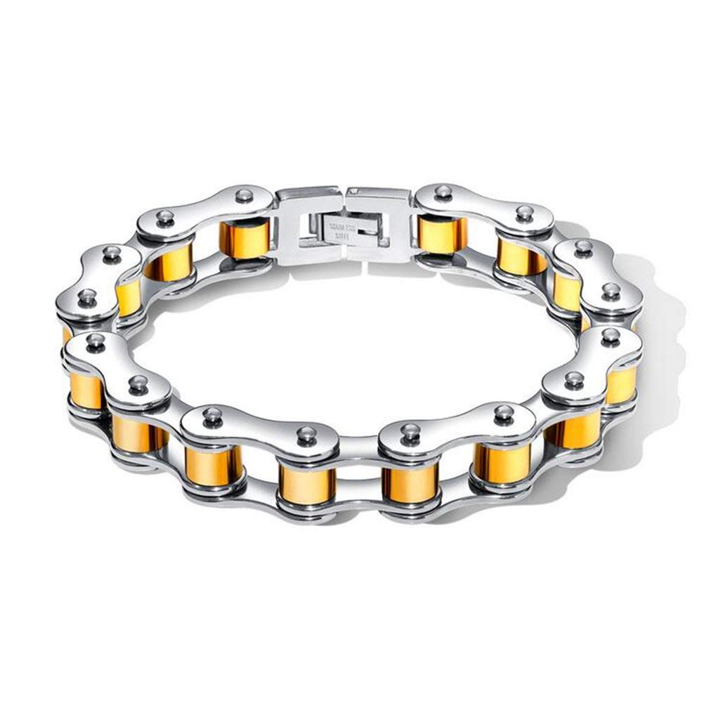 Bracelet à maillons en acier inoxydable pour homme pour la fête des pères