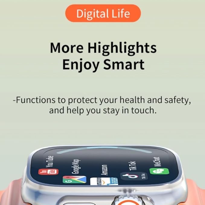 DW100 Montre intelligente 4G/5G LTE Android 10.0 Caméra rotative à 180 ° 64 Go ROM WiFi GPS Carte SIM 2,29" Amoled Play Store Montre intelligente (orange argenté, 3 Go 32 Go)