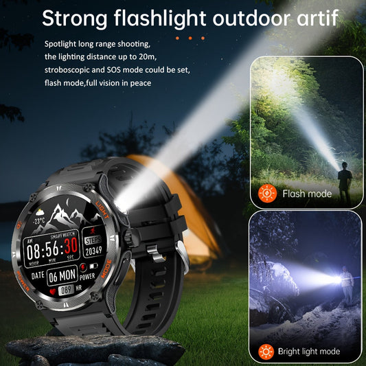Montre connectée puissante avec lampe torche - Topdecheztop.fr