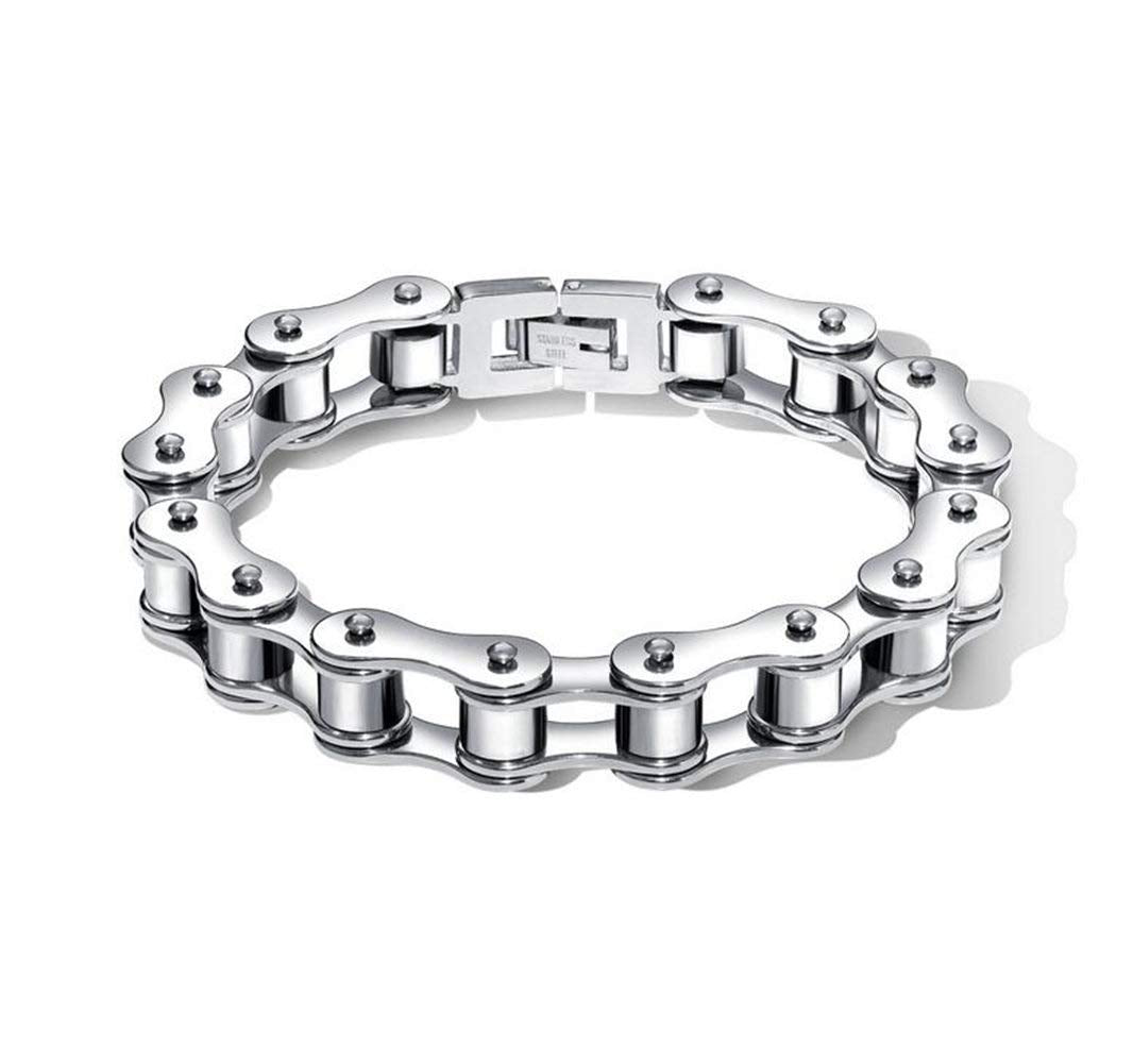 Bracelet à maillons en acier inoxydable pour homme pour la fête des pères