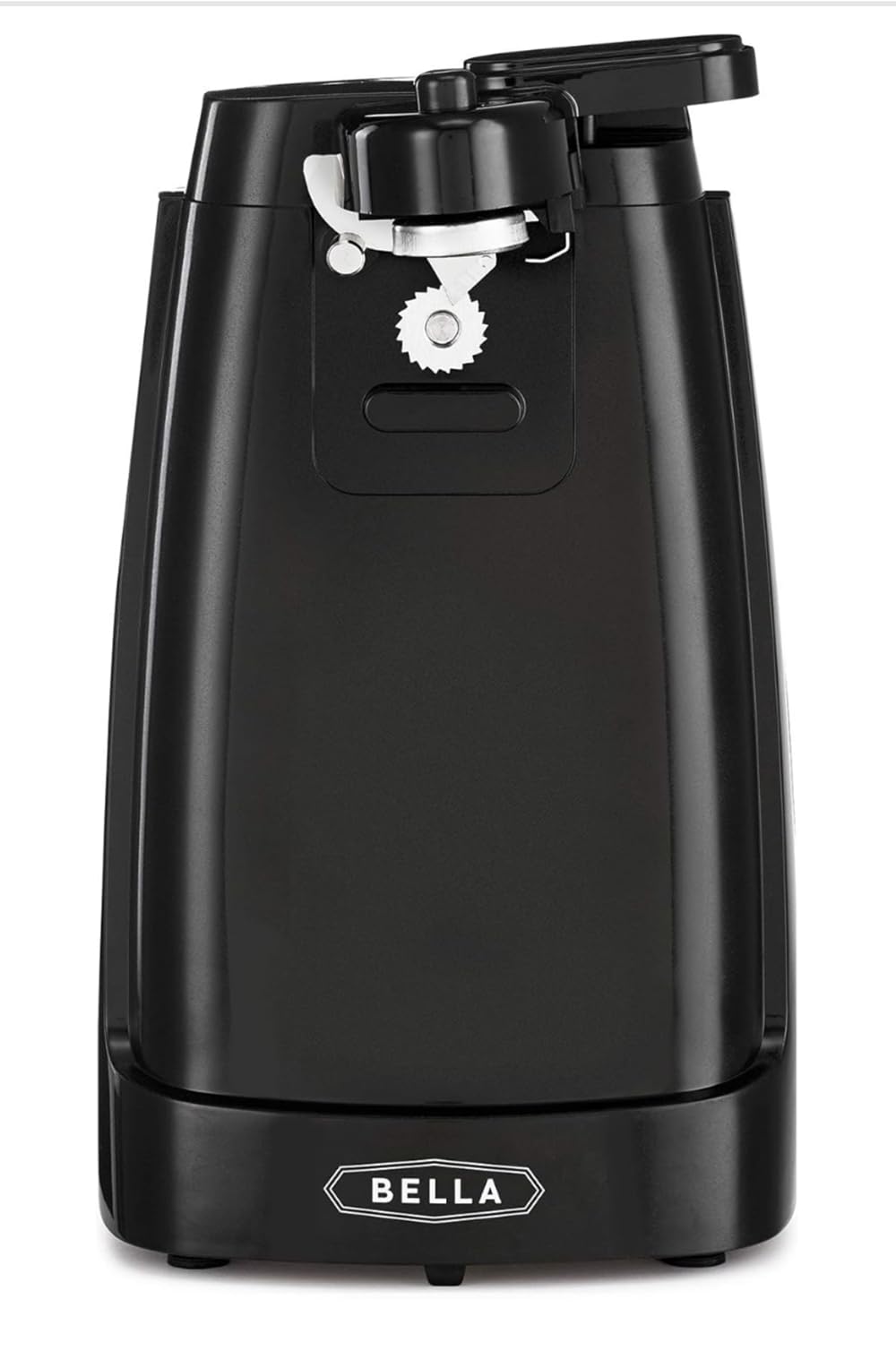 bella Ouvre-boîte Électrique et Aiguiseur de Couteaux, Ouvre-bocal et Décapsuleur Multifonction avec Levier de Coupe Amovible et Rangement de Câble, Lame en Acier Inoxydable, Rouge