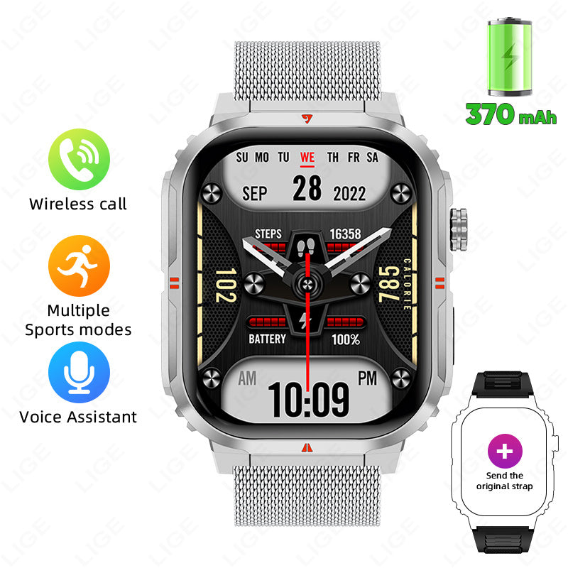 Montre connectée LIGE, montre pour homme, femme