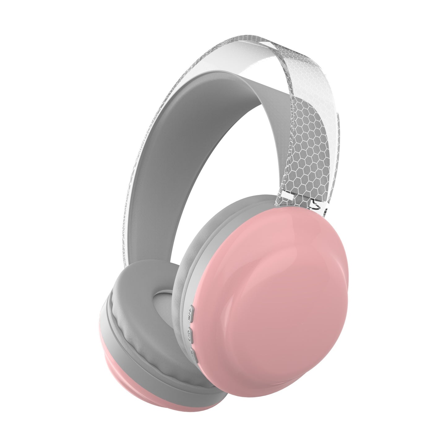 Casque sans fil léger 5.3 + EDR, casque circum-aural sans fil avec micro et lumières